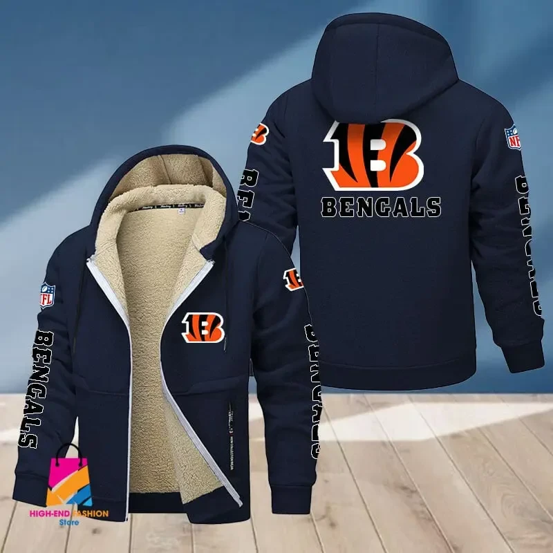 Cincinnati Bengals Multicolor Thickened Zipper Hoodies PBT0BL9