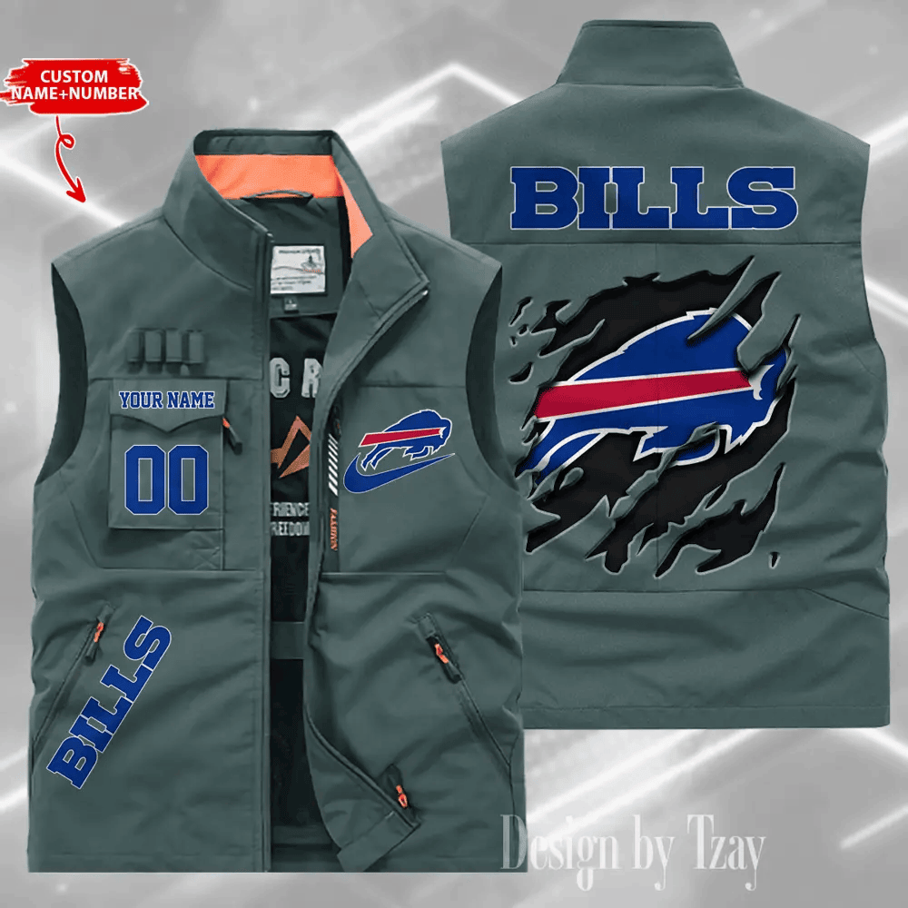 Buffalo Bills Sleeveless Jacket Multicolor S9SLJK069