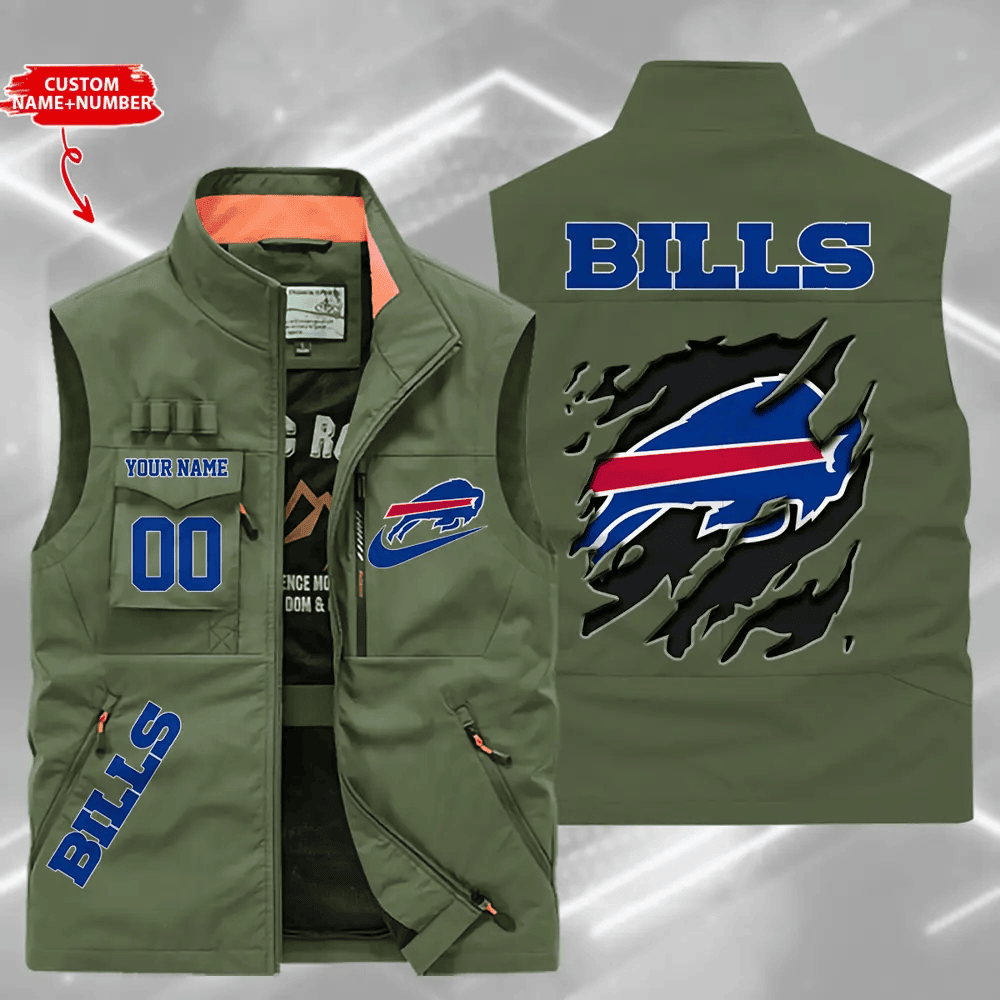 Buffalo Bills Sleeveless Jacket Multicolor PBR0C5H