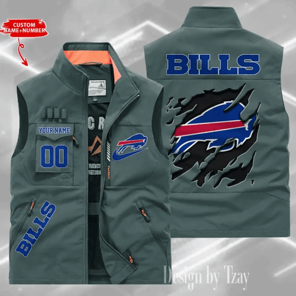 Buffalo Bills Sleeveless Jacket Multicolor PBR0C5H