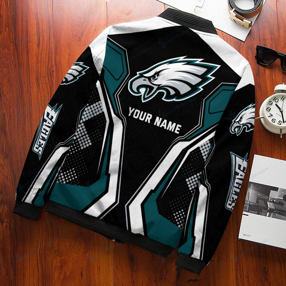 Philadelphia Eagles Personalized Bomber Jacket PB5CP9V