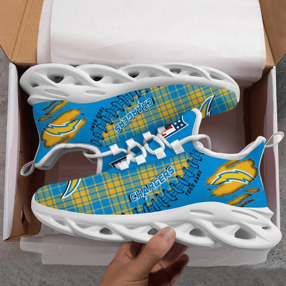 Los Angeles Chargers Personalized Yezy Running Sneakers SPD292O