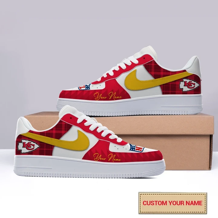 Kansas City Chiefs Personalized Colorful AF1-1 Shoes AF1CS016
