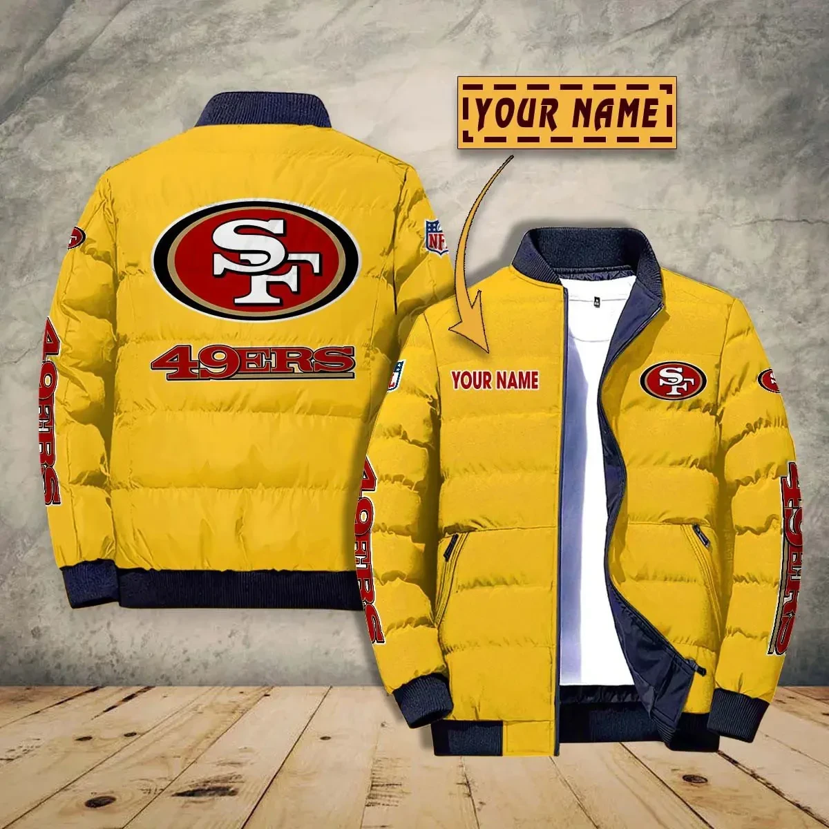 San Francisco 49ers Puffer Jacket PBNMQ61