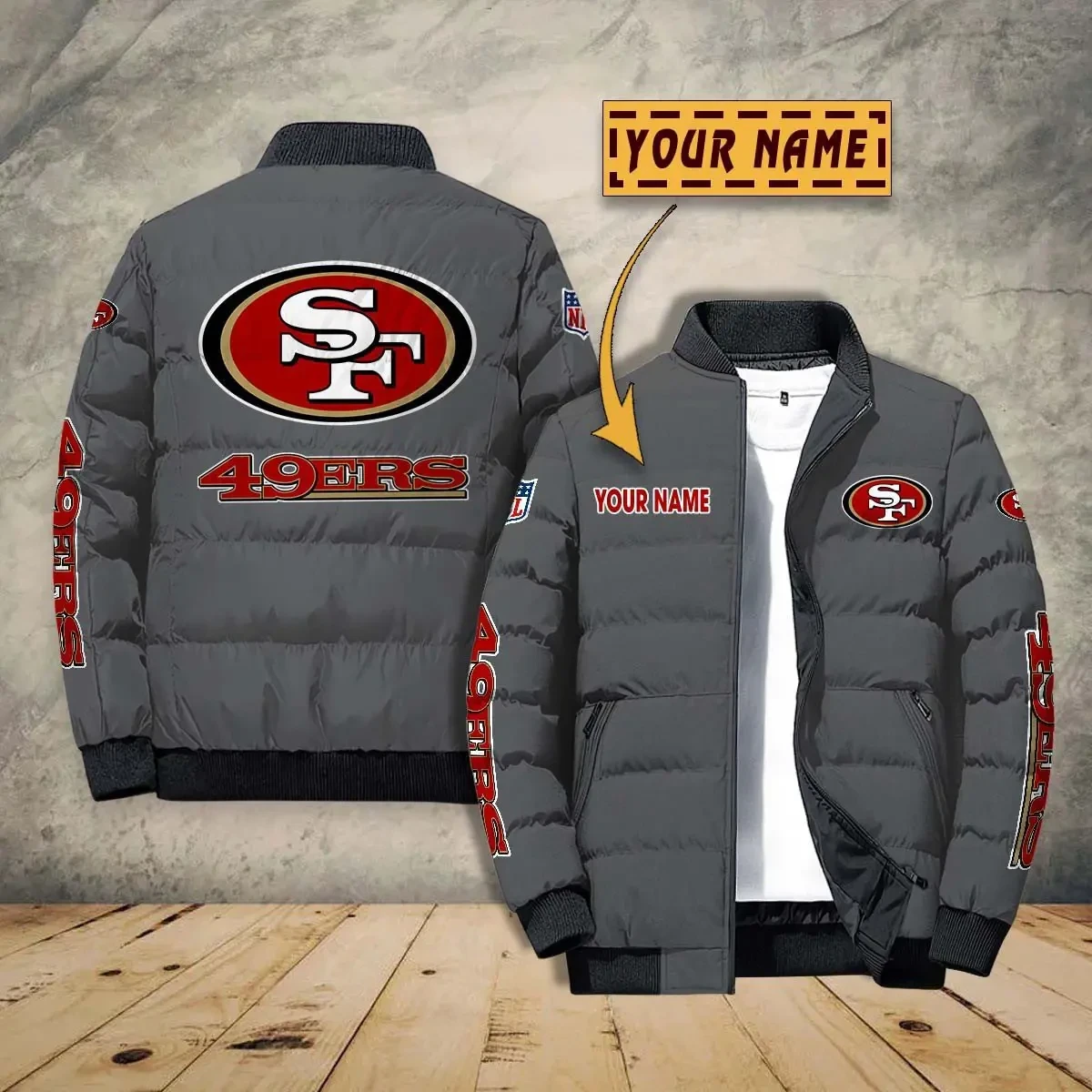 San Francisco 49ers Puffer Jacket PBNMQ61