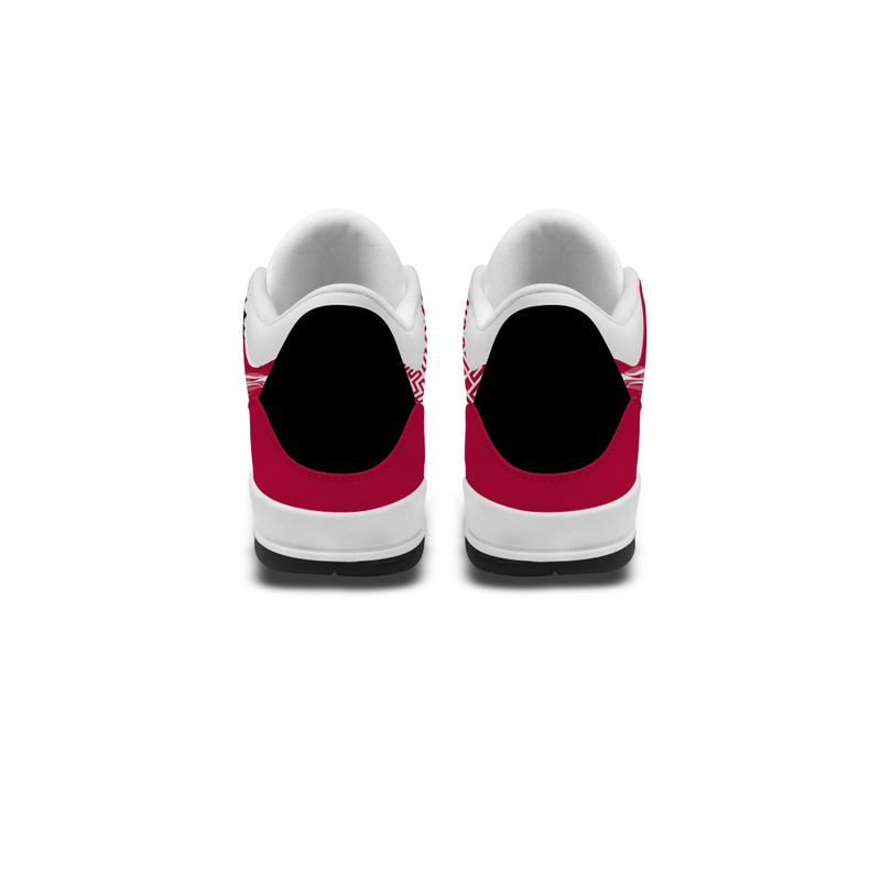 Alabama Crimson Tide Basic White Genuine Leather JD03 Shoes Men and Women PBQGO1J