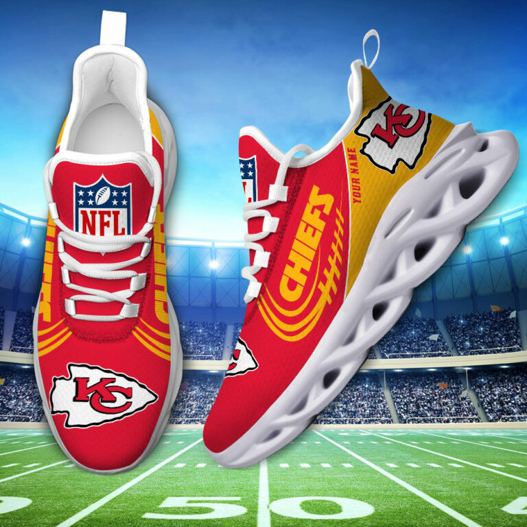 Custom Name – Kansas City Chiefs -PERSONALIZED MAX SOUL SHOES
