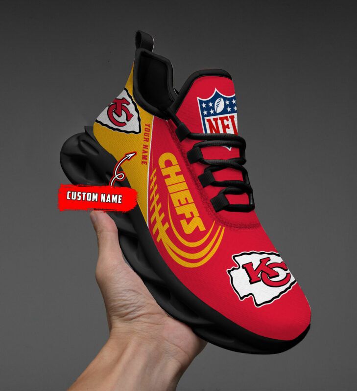 Custom Name – Kansas City Chiefs -PERSONALIZED MAX SOUL SHOES
