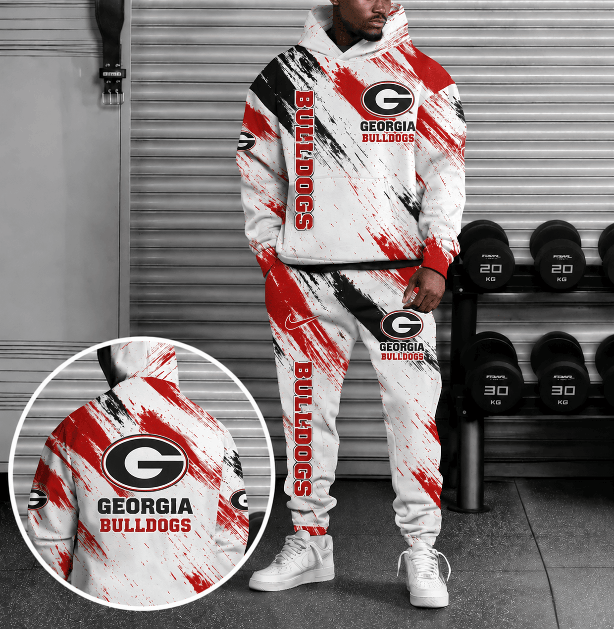 Georgia bulldogs Combo Hoodie And Sweatpants Gift For Fan MG266