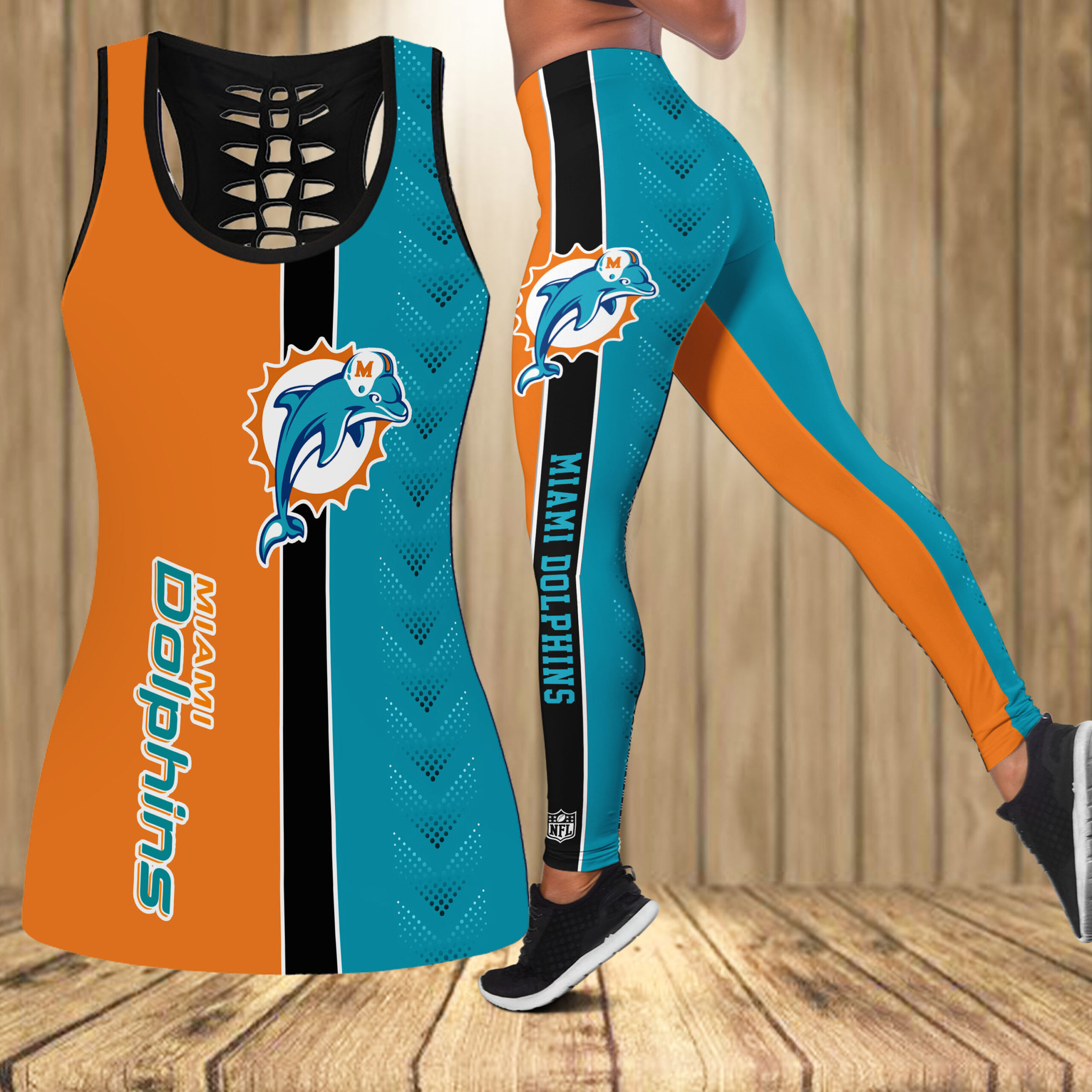 Miami Dolphins Combo Tank Top And Leggings AZCLG035-AZCTT035