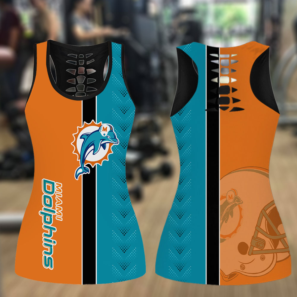 Miami Dolphins Combo Tank Top And Leggings PB86PN6