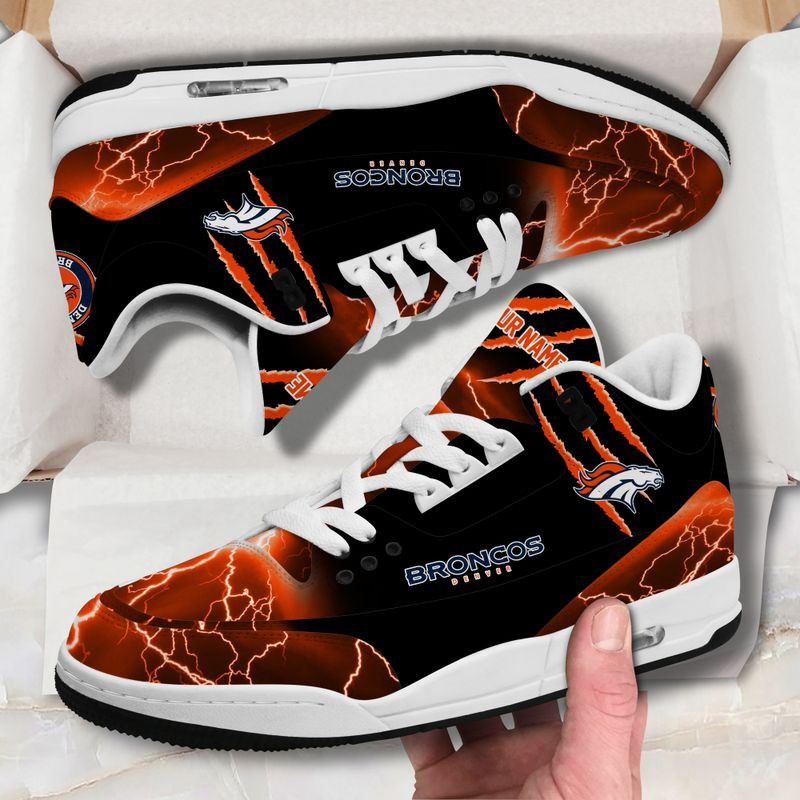 Denver Broncos Basic Leather JD03 Shoes Men and Women AZBT00178