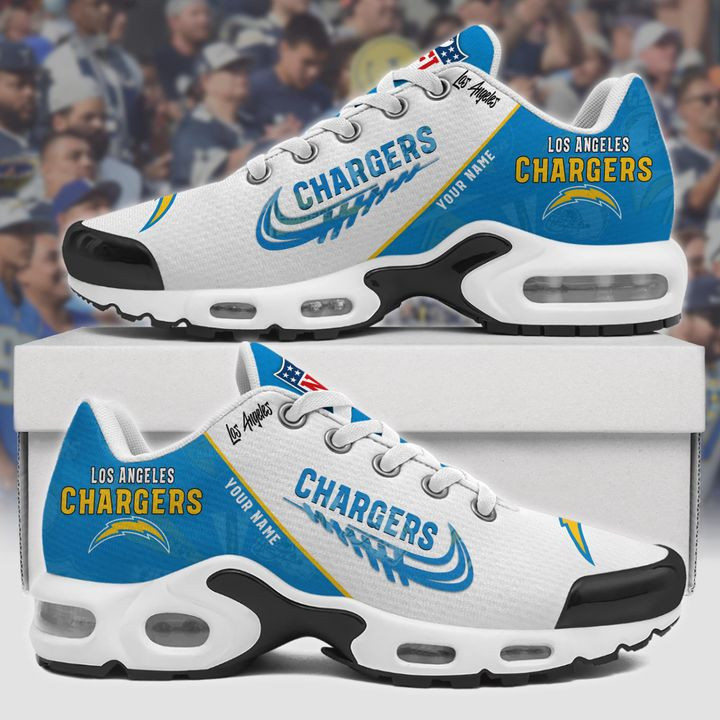 Los Angeles Chargers Personalized Plus T-N Youth Sneakers 0813 BGTN183