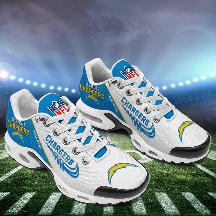 Los Angeles Chargers Personalized Plus T-N Youth Sneakers PB30A81