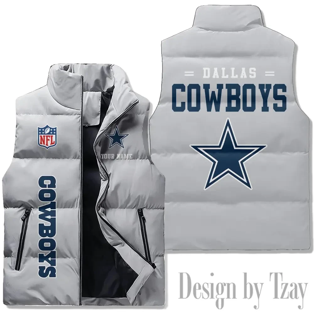 Dallas Cowboys Sleeveless Down Puffer Vest AZSDPV070