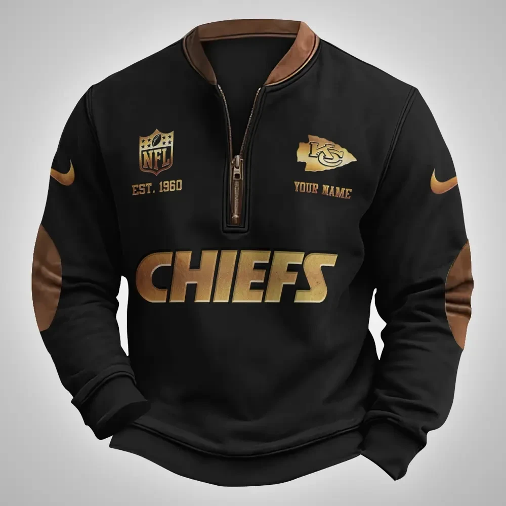 Kansas City Chiefs Classic Half Zip Pullover SPTCHZP016