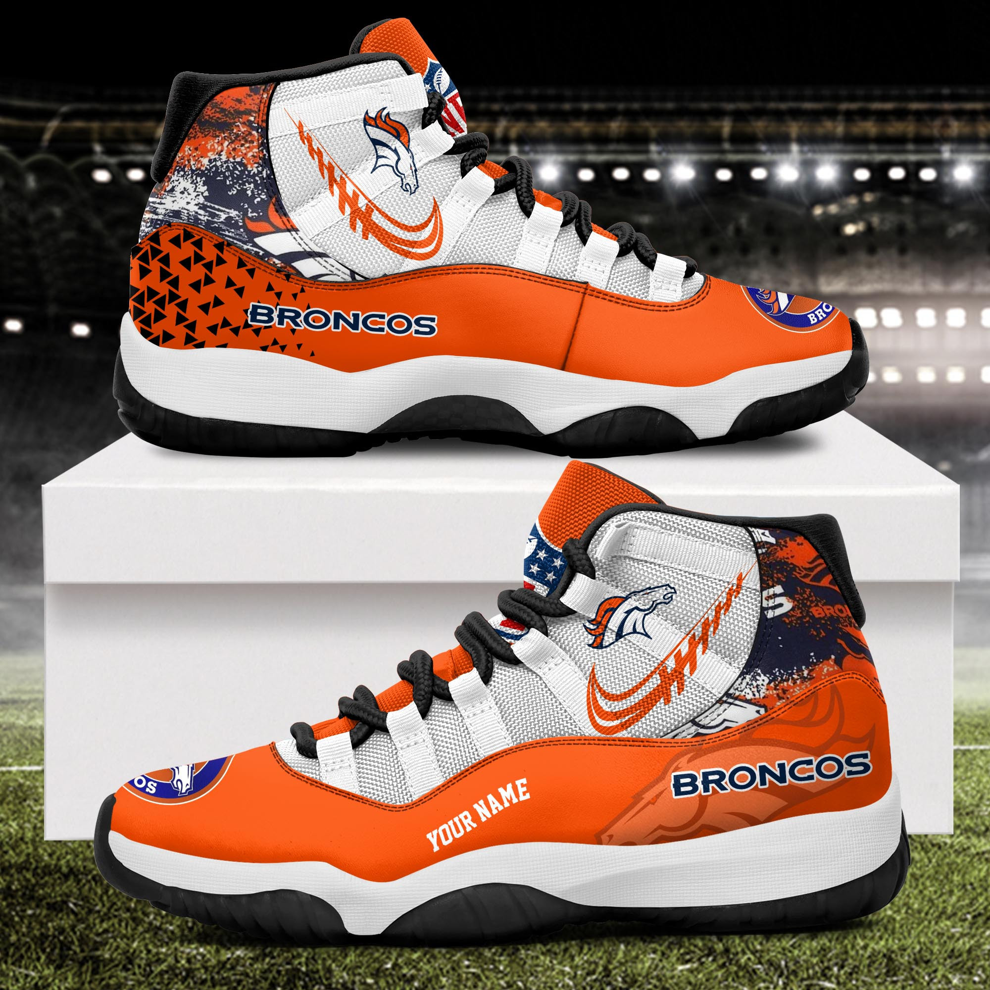 Denver Broncos Air Jordan 11 Shoes JD018