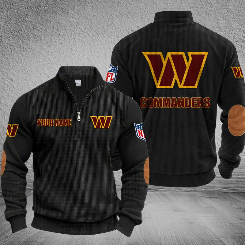 Washington Commanders Stand Collar Half-zip Sweatshirt Multicolor PB7ITBU