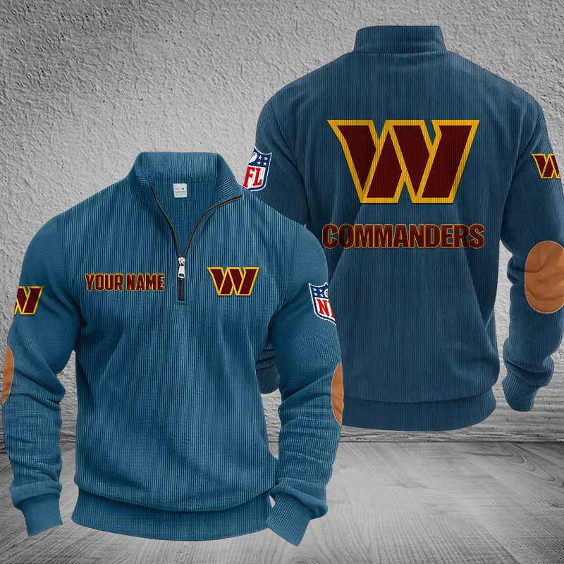Washington Commanders Stand Collar Half-zip Sweatshirt Multicolor PB7ITBU