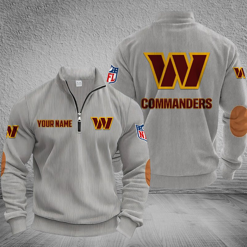 Washington Commanders Stand Collar Half-zip Sweatshirt Multicolor PB7ITBU