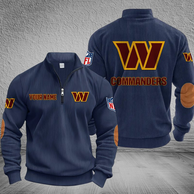 Washington Commanders Stand Collar Half-zip Sweatshirt Multicolor PB7ITBU