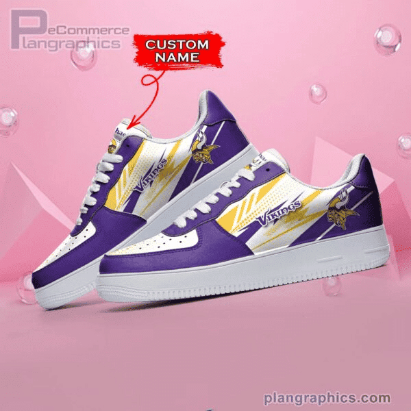 Minnesota Vikings NFL Personalized Air Force 1 Shoes