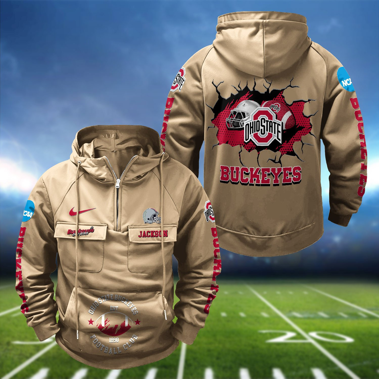 Ohio State Buckeyes Vintage Men Hoodies PB8ZIFZ
