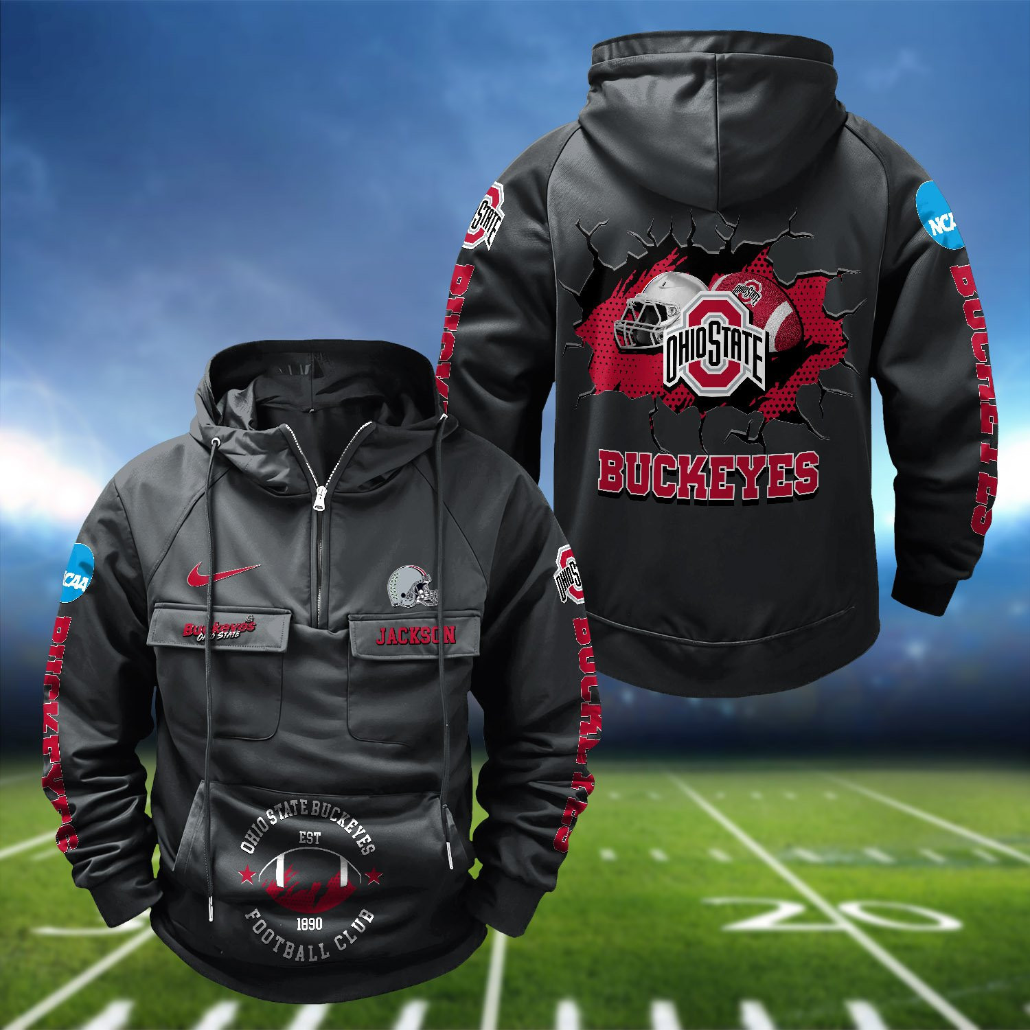 Ohio State Buckeyes Vintage Men Hoodies PB8ZIFZ