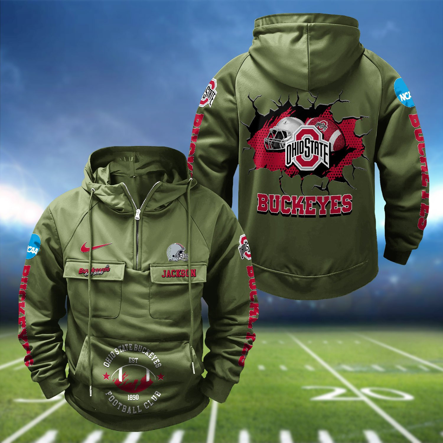 Ohio State Buckeyes Vintage Men Hoodies PB8ZIFZ