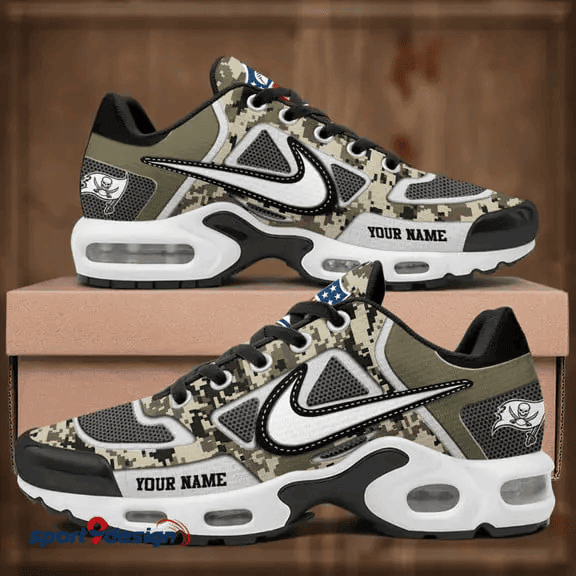Tampa Bay Buccaneers Custom Camo Print Athletic T-N Sneakers PBIBA0I