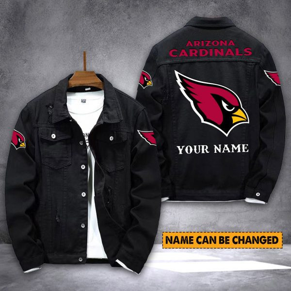 Arizona Cardinals Personalized Premium Denim Jacket PBAENY8