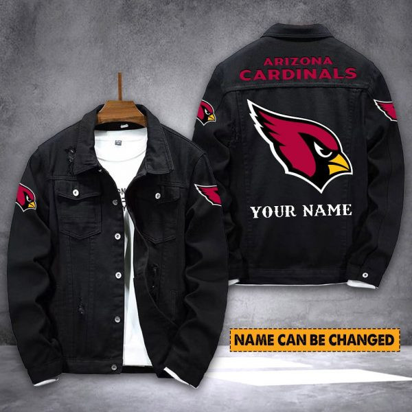 Arizona Cardinals Personalized Premium Denim Jacket PBAENY8