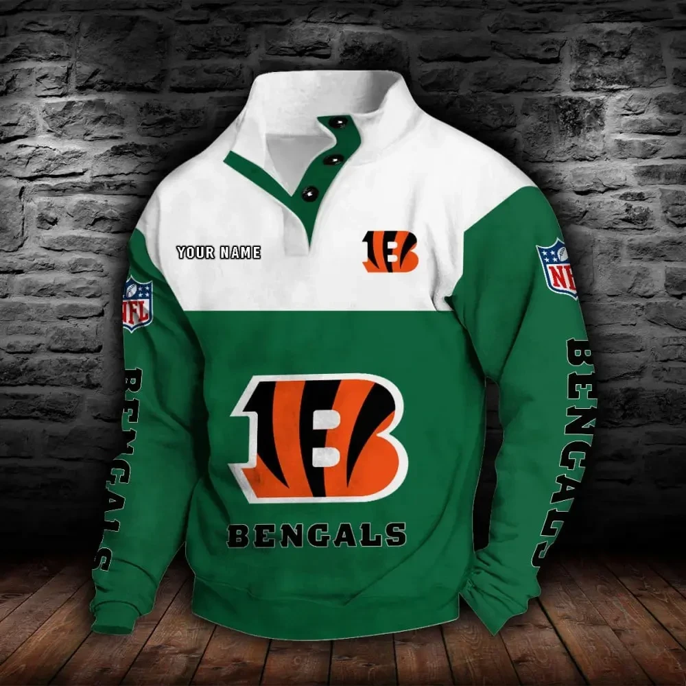 Cincinnati Bengals NFL Sports Sweatshirt Colorful PBXW8RF