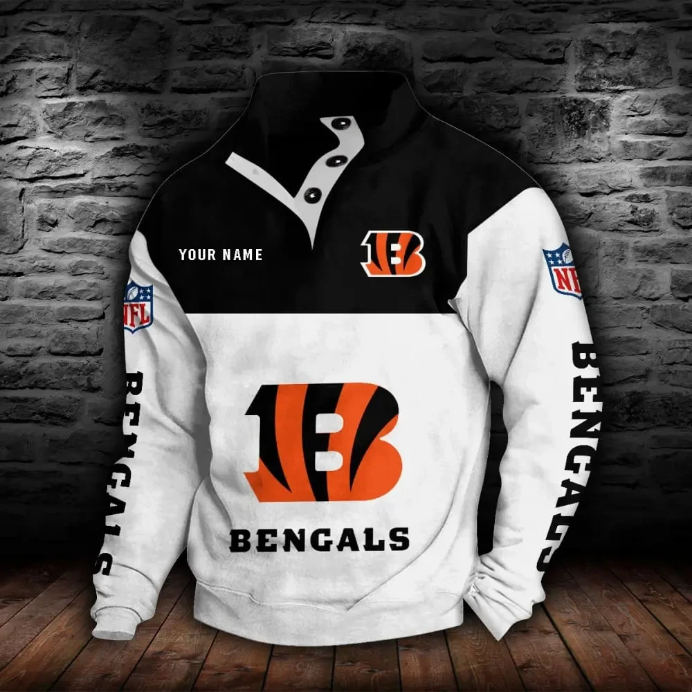 Cincinnati Bengals NFL Sports Sweatshirt Colorful PBXW8RF