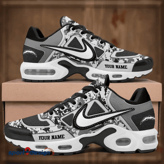 Los Angeles Chargers Custom Camo Print Athletic T-N Sneakers PBNEI74