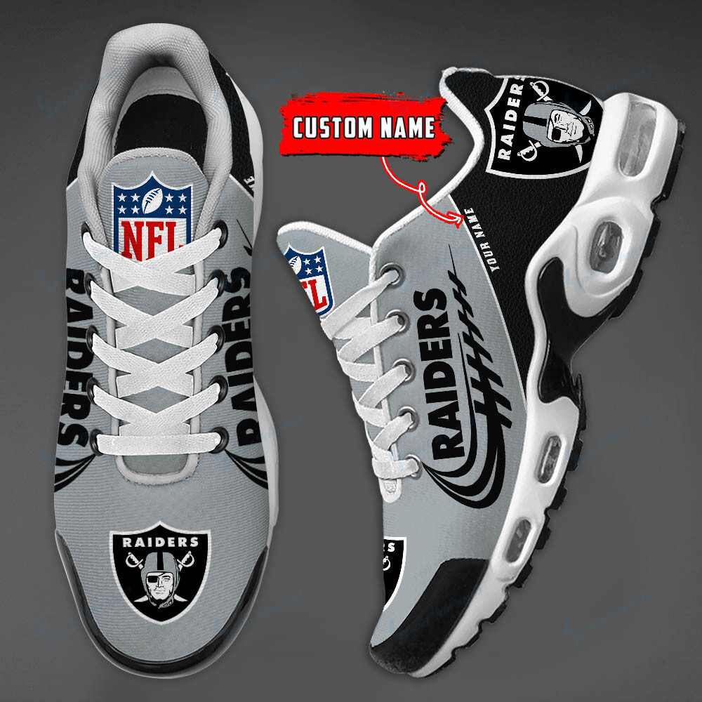 Las Vegas Raiders Personalized Plus T-N Youth Sneakers PBT3PAA