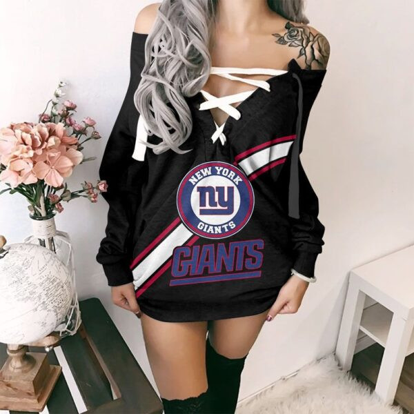New York Giants Lace-Up Sweatshirt PBUD7MB