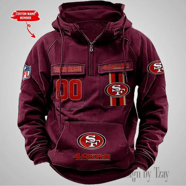 San Francisco 49ers Vintage Men's Hoodie DV2 PBM19JD