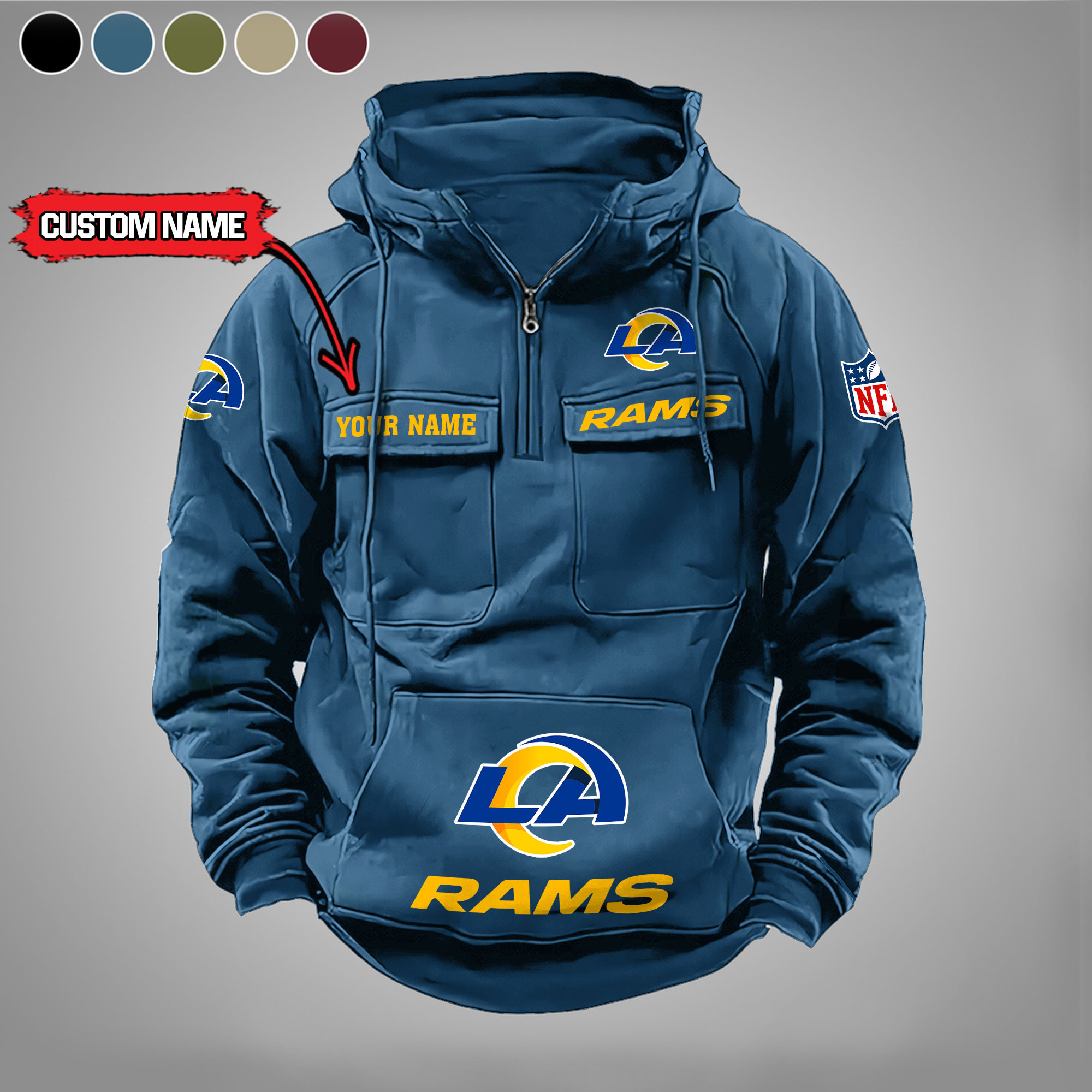 Los Angeles Rams Vintage Men Hoodies DV5 PBGGM4R