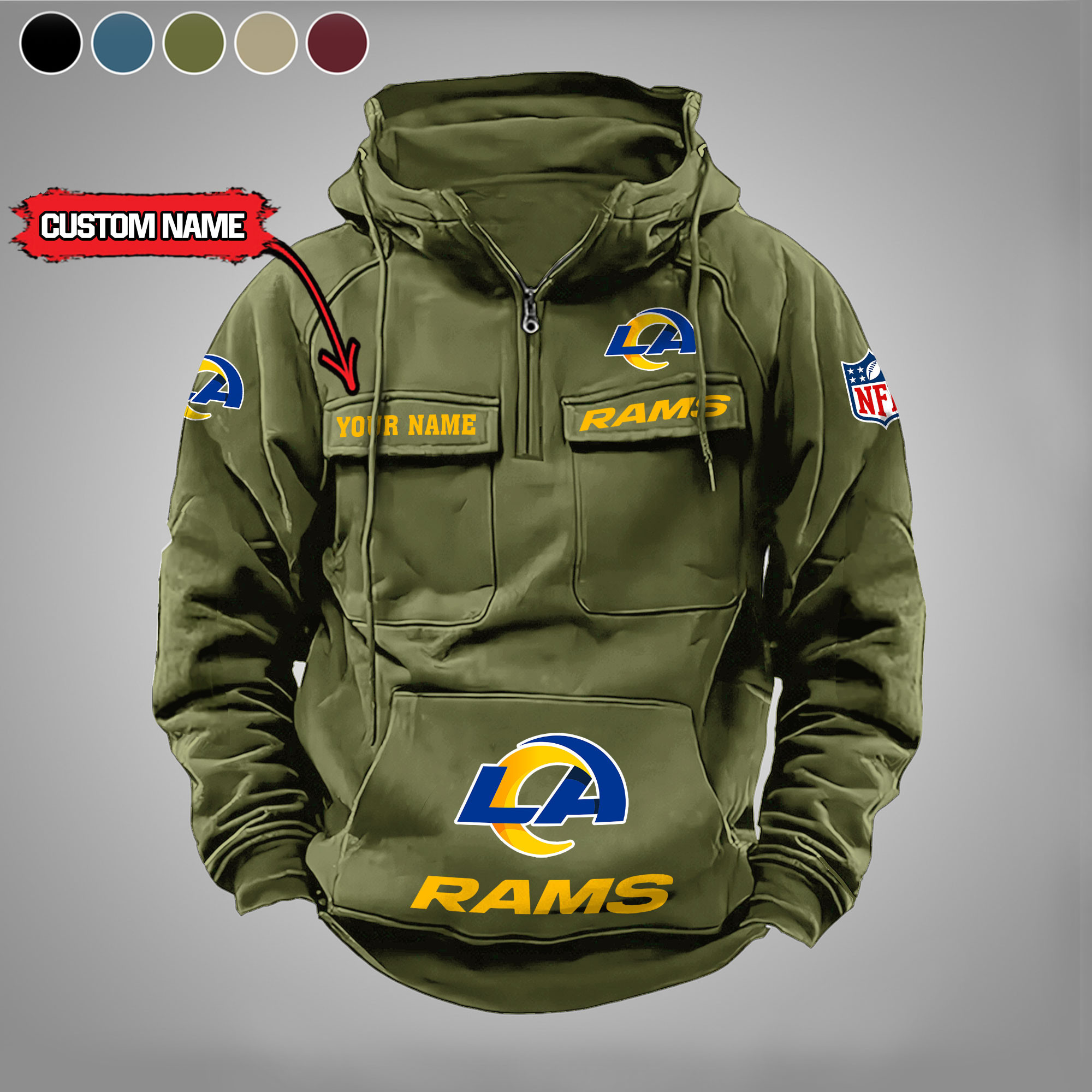 Los Angeles Rams Vintage Men Hoodies DV5 PBGGM4R