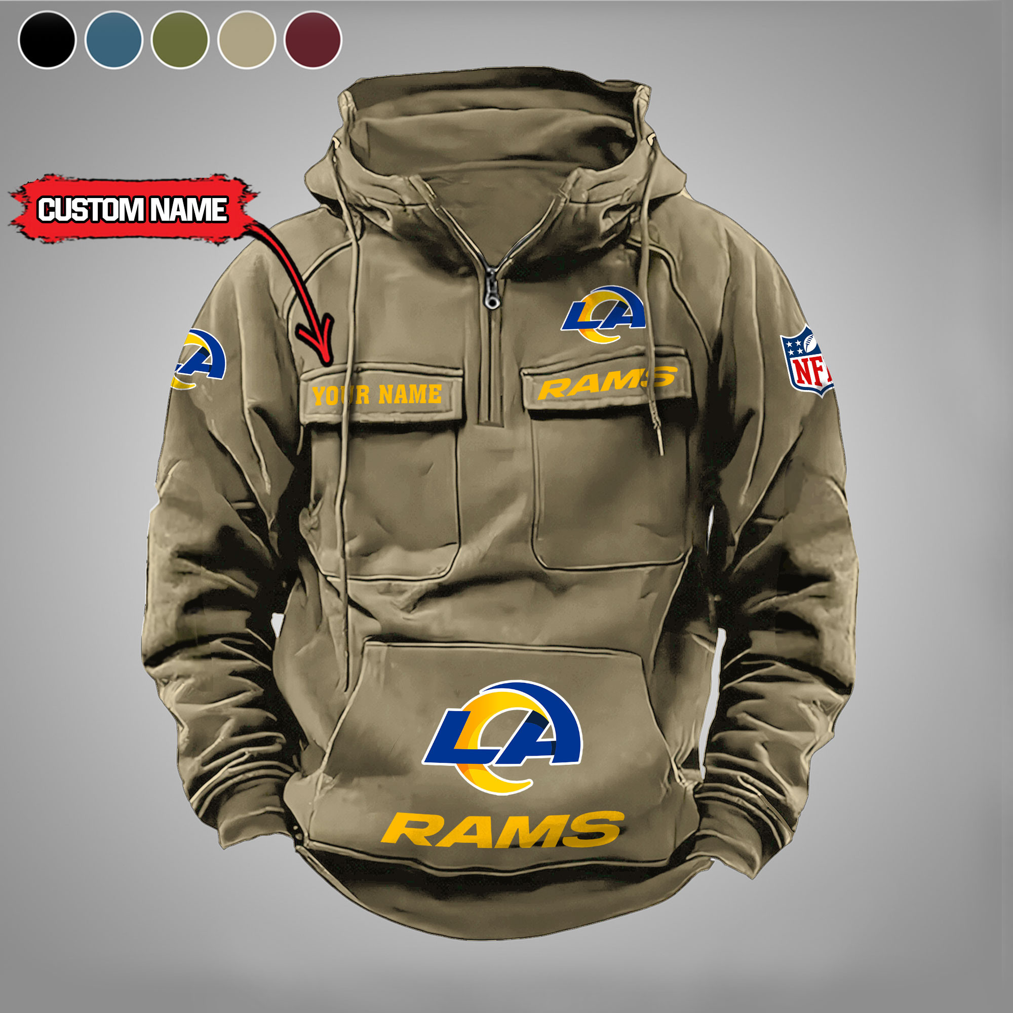Los Angeles Rams Vintage Men Hoodies DV5 PBGGM4R