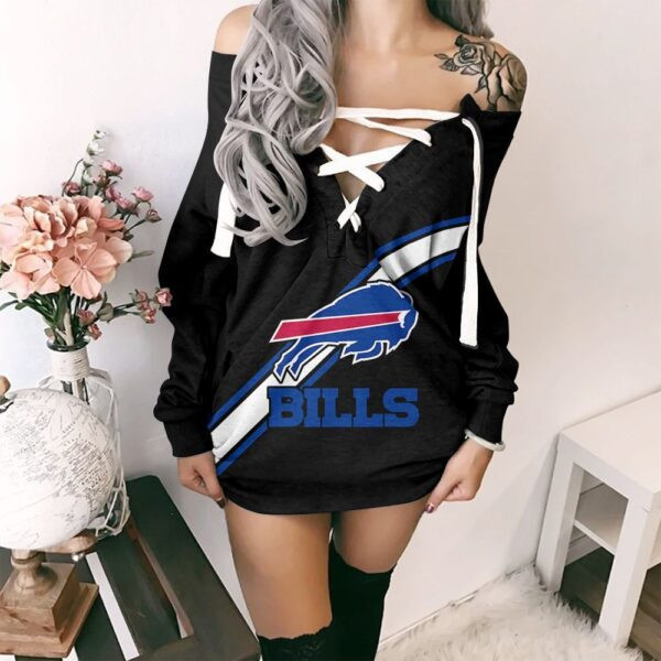 Buffalo Bills Lace-Up Sweatshirt PBI9VVI