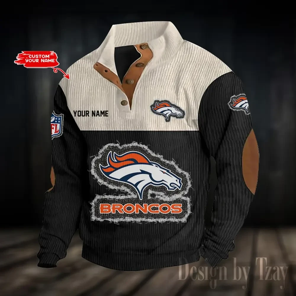 Denver Broncos Sports Print Sweatshirt PBOKHD1