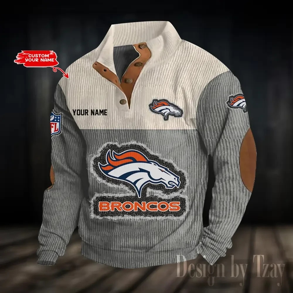 Denver Broncos Sports Print Sweatshirt PBOKHD1