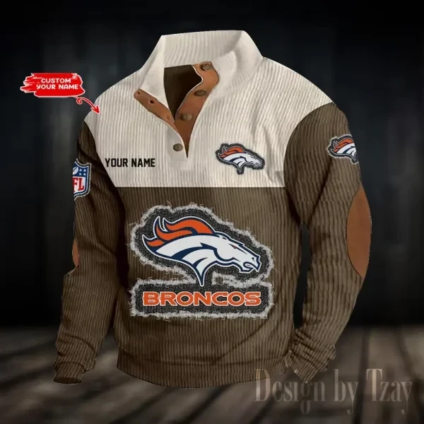 Denver Broncos Sports Print Sweatshirt PBOKHD1