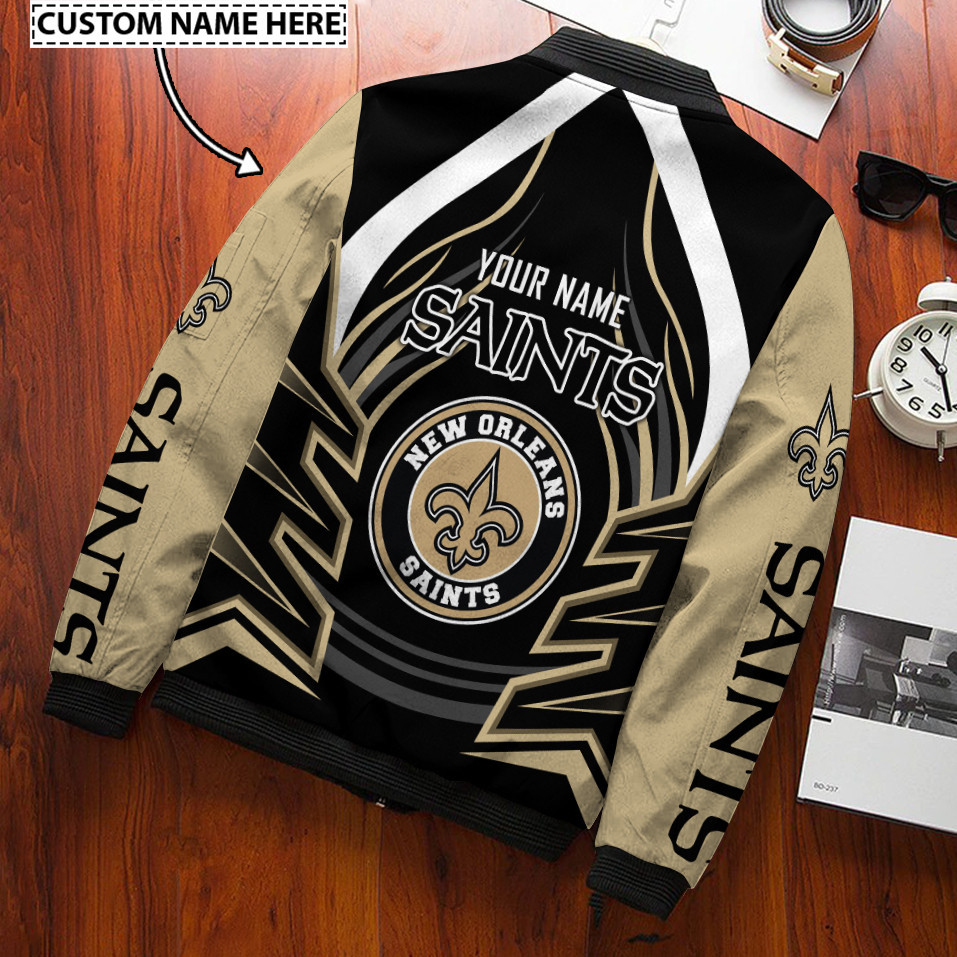 New Orleans Saints Personalized Bomber Jacket PBR20BJ