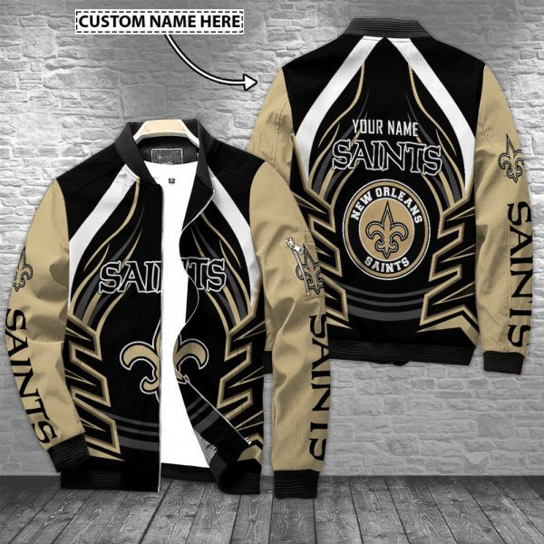 New Orleans Saints Personalized Bomber Jacket PBR20BJ