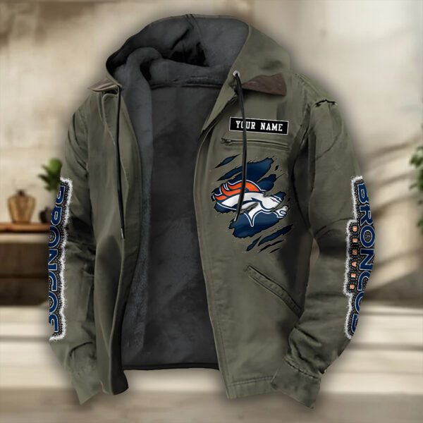 Denver Broncos Heavyweight Hooded Jacket PB61IXG