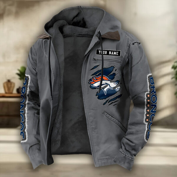 Denver Broncos Heavyweight Hooded Jacket PB61IXG
