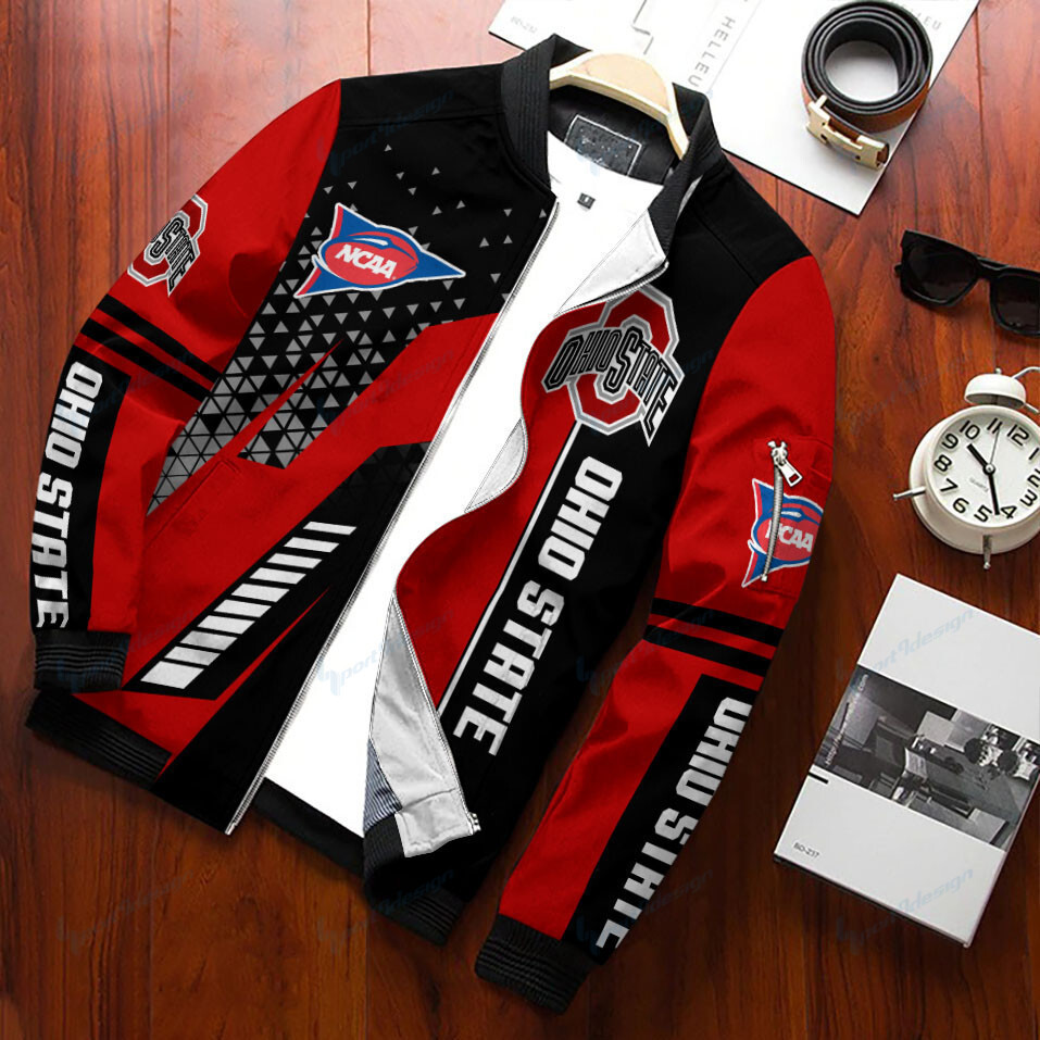 Ohio State Buckeyes Personalized Bomber Jacket PBZG9FN
